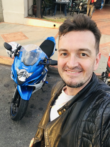 Selfie Paolo with my motorcycle